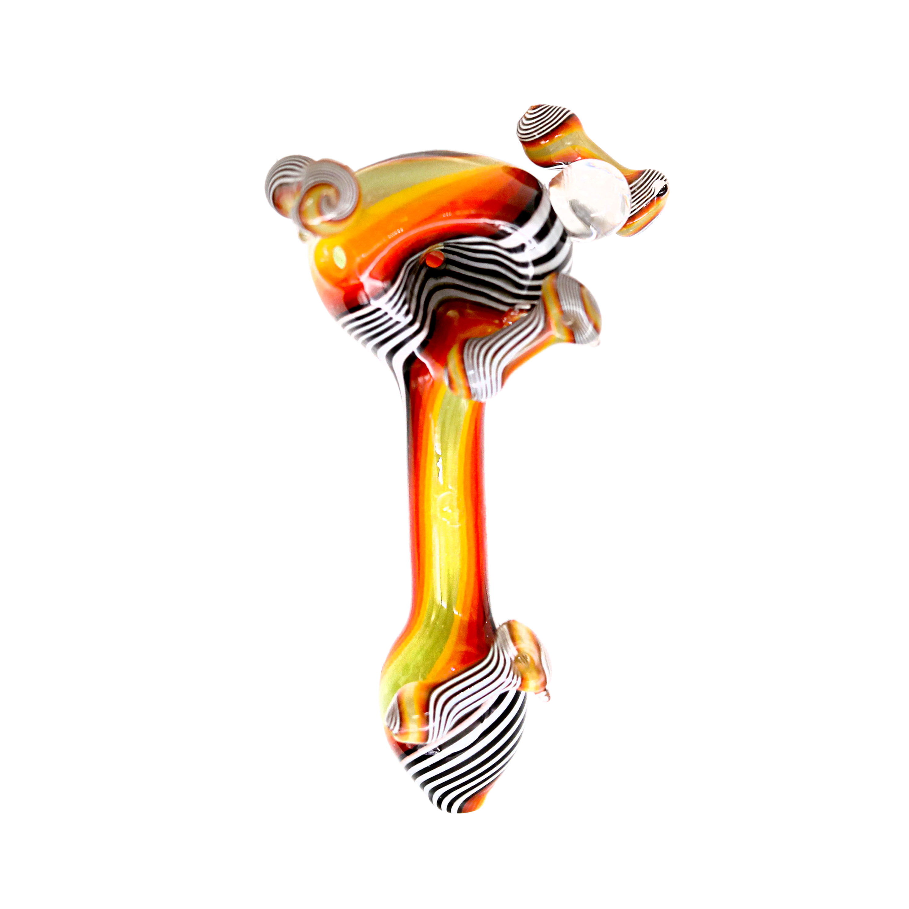 Swirl Design 5 Small Handpipes On Handpipe (GHP-350) | 4 inch | Assorted Colors - image 2 of 2